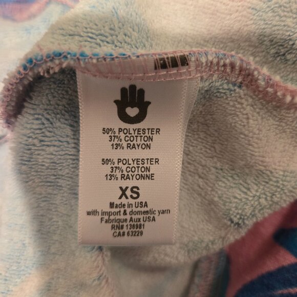 Spiritual Gangster Palm Leaf Logo Sweatshirt Pink Blue XS - Picture 2 of 5